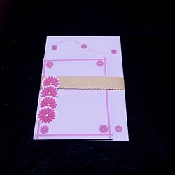 ピンク花１１～レターセット１点+便箋３０枚～ 1枚目の画像