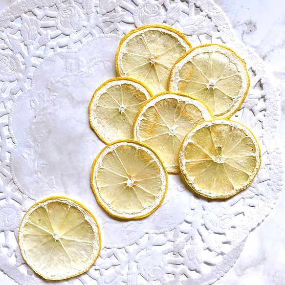 レモン 押しフルーツ 素材 7枚 素材 ハーバリウム レジン キャンドル