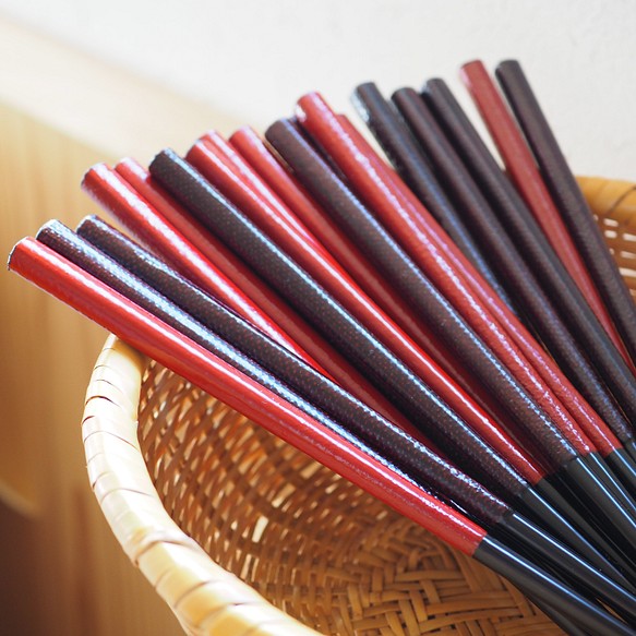 変わり塗り漆箸 本格的な漆箸 箸・箸置き 越久米作 コシノクメサク