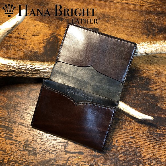 仕事ができる人が持つオシャレ名刺入れ 名刺入れ カードケース Hana Bright Leather 通販 Creema クリーマ ハンドメイド 手作り クラフト作品の販売サイト