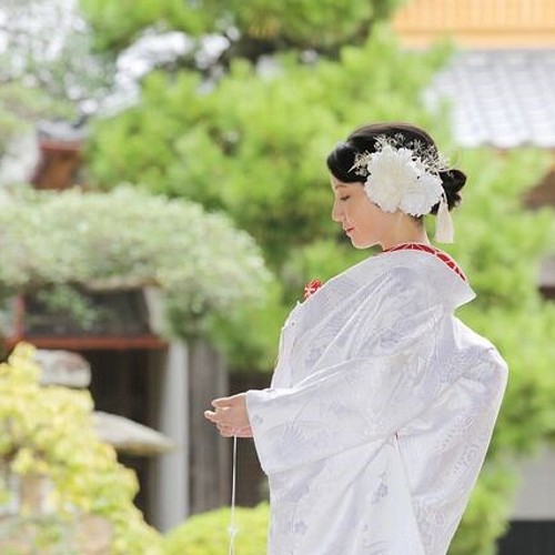 大輪の芍薬とかすみ草のオシャレ髪飾り ～白無垢の花嫁様へ～ ヘッド