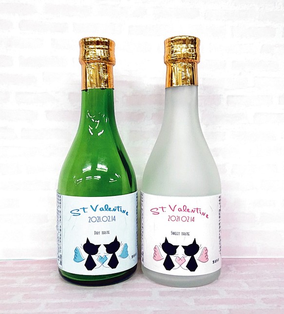 Creema限定】バレンタイン純米吟醸300ml2本セット（Sweet Type ＆ Dry Type) お酒 招德酒造  通販｜Creema(クリーマ) ハンドメイド・手作り・クラフト作品の販売サイト