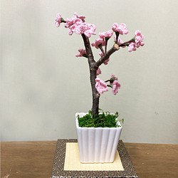 桜盆栽 造花 フェイクフラワー 1枚目の画像