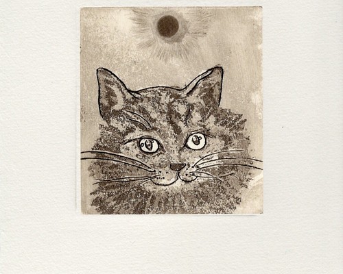 アートな猫さんの 小さな銅版画シート 版画 Kaji yoco 通販｜Creema 
