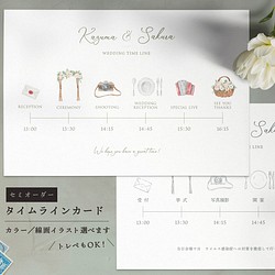 タイムラインカード セミオーダー 01 シンプル ゴールド 結婚式の招待状に ペーパーアイテム Design Dk 通販 Creema クリーマ ハンドメイド 手作り クラフト作品の販売サイト