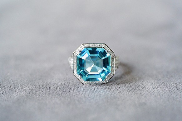 天然 アクアマリン ルース 5.3ct,13×8.8mm-