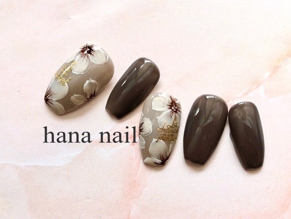 カラーチェンジネイル フラワーアート バレリーナチップ ネイルチップ ネイルシール Hana Nail 通販 Creema クリーマ ハンドメイド 手作り クラフト作品の販売サイト