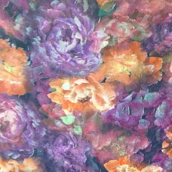 紫とオレンジの花／Purple and orange flowers 1枚目の画像