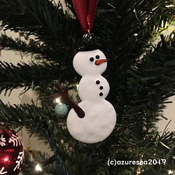 Christmas ornament Snowman / クリスマスオーナメント　スノーマン 1枚目の画像