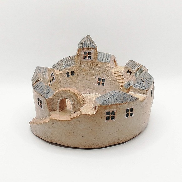 小さな植木鉢タウン/浅型（No.2104M）オーブン陶土製 1枚目の画像