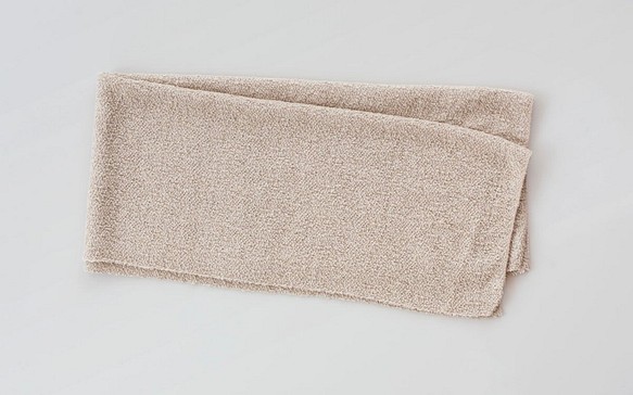 亞麻針織毛巾（緞）自然 第1張的照片