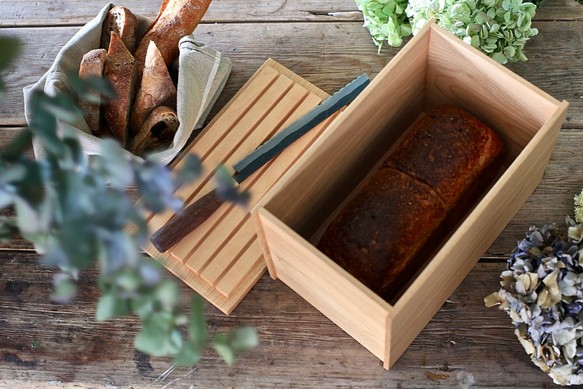 麵包盒（麵包和食品的木盒子） 第1張的照片