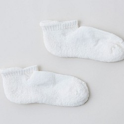 【Restock】亞麻踝襪（白色）女裝 第1張的照片