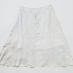 富貴亞麻裙裙冰格/天然染料/尺碼40/42 第1張的照片