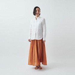 【SALE】enrica cottonsilk skirt TERACOTTA / botanical dye 1枚目の画像
