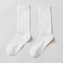 亞麻針織襪 （灰白色） 男裝 第1張的照片