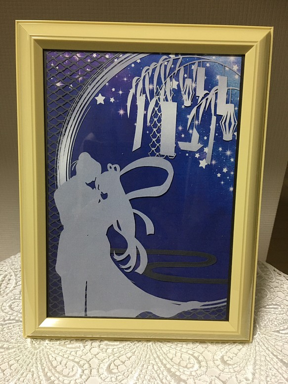 七夕飾り 織姫 彦星 切り絵 シリーズ 切り絵 章翠じーじぃ 通販 Creema クリーマ ハンドメイド 手作り クラフト作品の販売サイト