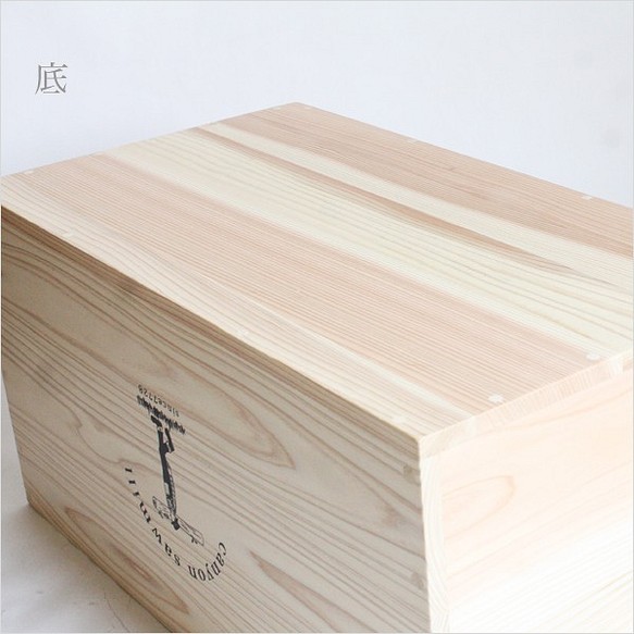 家でも、キャンプでも使える木箱！ woodbox size L 蓋付き 受注生産