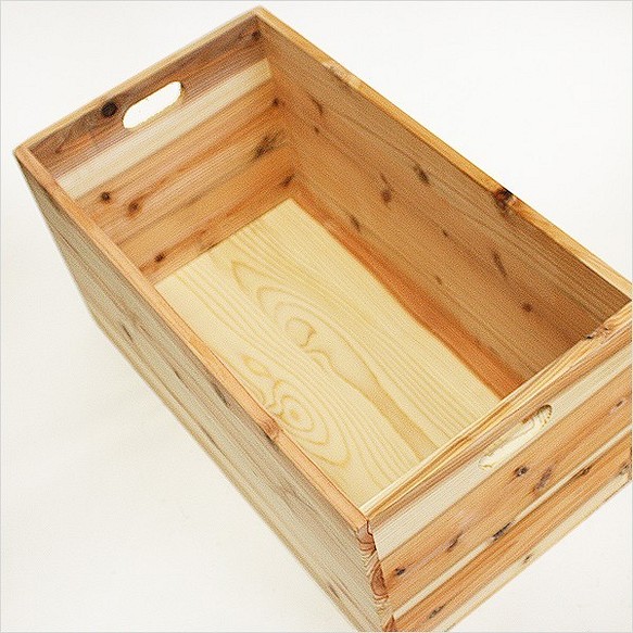 家でも、キャンプでも使える木箱！ woodbox size L 蓋付き 受注生産