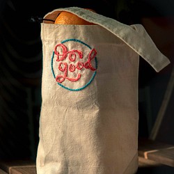 Do good 手工刺繡飲料袋、一杯袋 Handmade客製化 晴好物 第1張的照片