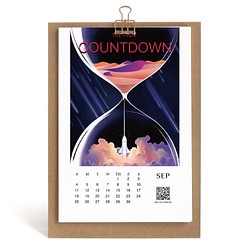 2022 磁帶月曆卡 太空星際音樂歌曲插畫 聖誕節交換禮物 第1張的照片