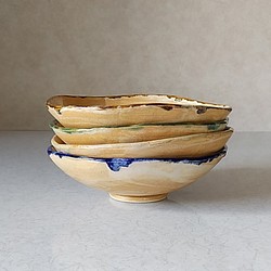 《4点セット》陶の浅鉢 ～ミルクティに一味プラス～ 1枚目の画像