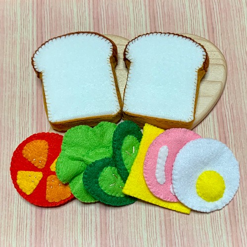 絵本サンドイッチ☆フェルトおままごと用 おもちゃ・人形 yui_happy