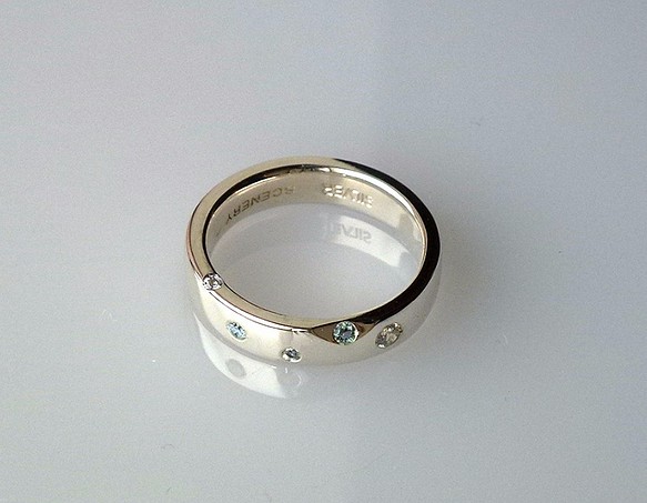 Ramune 銀飾品戒指（女士）五元素 第1張的照片