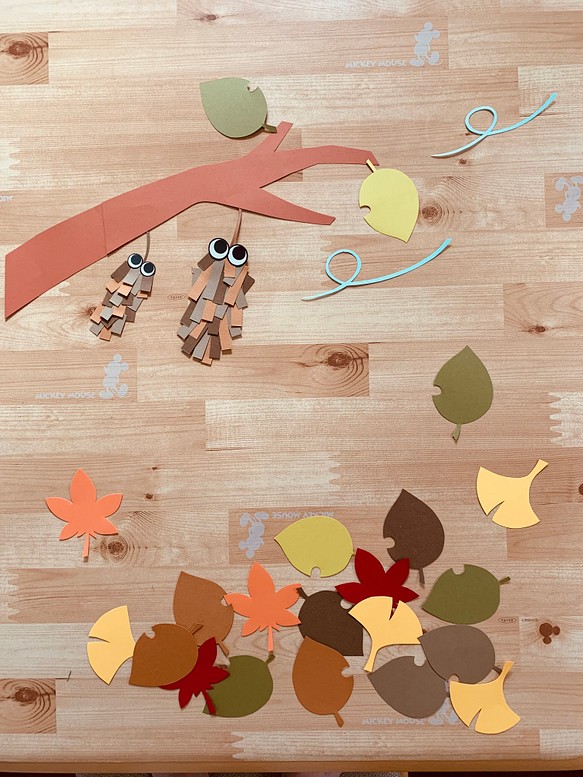 希望者のみラッピング無料 秋 落ち葉とリスの壁面飾り コンパクトサイズ atak.com.br