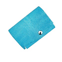 エイ革 ガルーシャ　レディース・メンズミニ財布　三つ折り財布　小さい　コンパクト　薄型　極小 1枚目の画像
