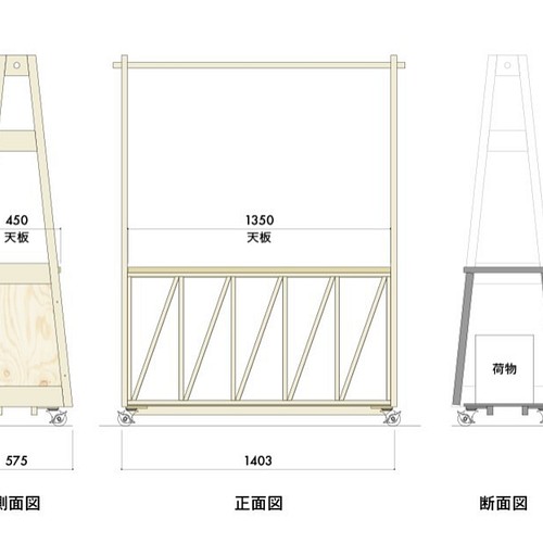 マルシェ屋台ワゴン 軽くて車で運べる組み立て式 その他家具 Soragoto 通販 Creema クリーマ ハンドメイド 手作り クラフト作品の販売サイト