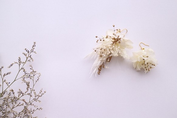 　花の耳飾り　botanical ＃10［ピアス×ボタニカル×イヤリング］ 1枚目の画像