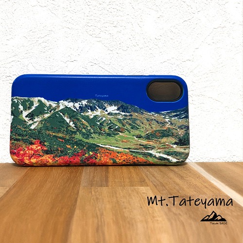 立山 スマホケース Iphone 山 登山 携帯ケース 青 ブルー Iphoneケース カバー Tozanbase 通販 Creema クリーマ ハンドメイド 手作り クラフト作品の販売サイト