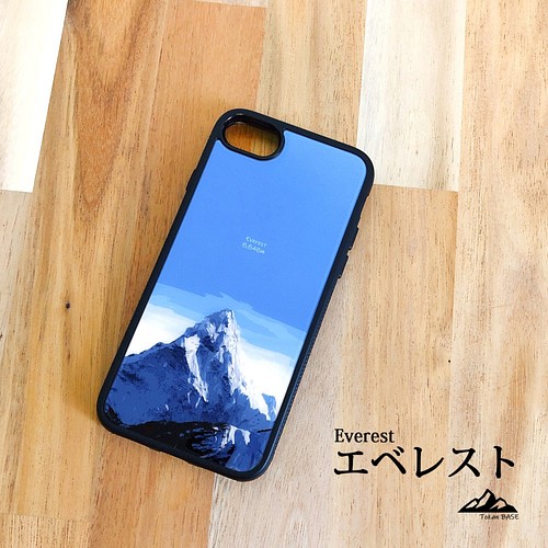 エベレスト 強化ガラス Iphone Galaxy スマホケース 登山 山 スマホカバー エヴェレスト Iphoneケース カバー Tozanbase 通販 Creema クリーマ ハンドメイド 手作り クラフト作品の販売サイト