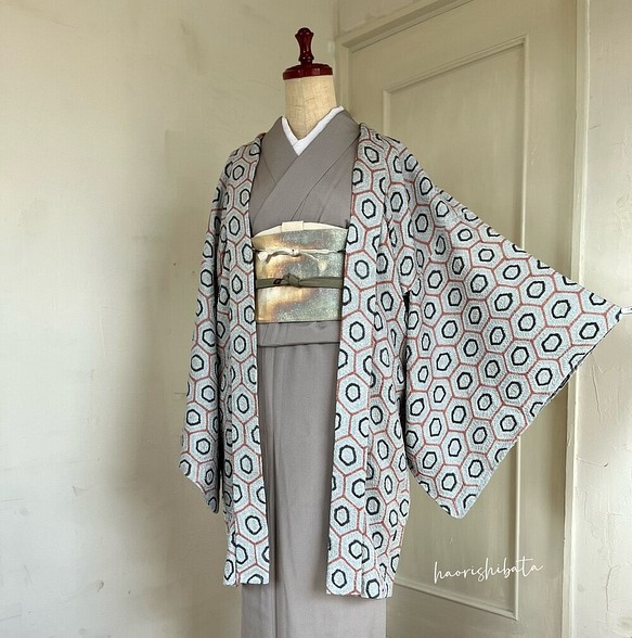 新品 正絹 袷 女物 長羽織 手縫い 着物 haori しば田 通販｜Creema