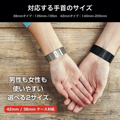 Apple Watch 38mm 40mm 用 シルバーリンクブレスレット-me.com.kw
