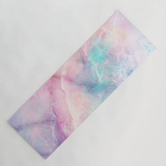 Yogamat Iridescent marble① ヨガマット -虹色大理石柄①