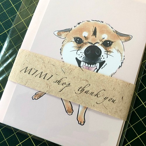 怒った犬カード Postcard 3枚組 ハガキ 手描きイラスト イラスト Makei 通販 Creema クリーマ ハンドメイド 手作り クラフト作品の販売サイト