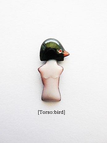 Torso brooch pin(Type:bird) 1枚目の画像