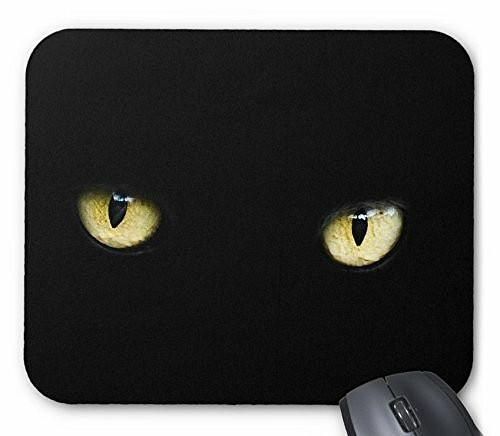 妖しく可愛い黒猫のマウスパッド：フォトパッド（世界の猫シリーズ） 1枚目の画像