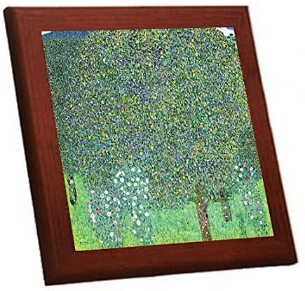 クリムト『 樹々の下の薔薇 』の木枠付きフォトタイル（世界の名画シリーズ） 1枚目の画像