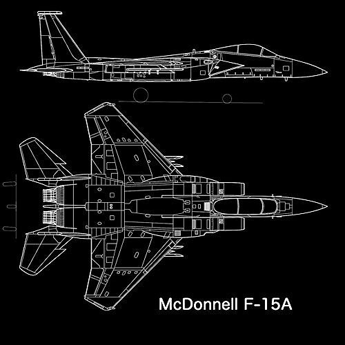 戦闘機 F 15 イーグルの設計図のマウスパッド フォトパッド 世界の戦闘機シリーズ マウスパッド Dohshin 通販 Creema クリーマ ハンドメイド 手作り クラフト作品の販売サイト