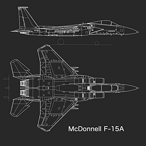 戦闘機 F 15 イーグルの設計図のマウスパッド フォトパッド 世界の戦闘機シリーズ マウスパッド Dohshin 通販 Creema クリーマ ハンドメイド 手作り クラフト作品の販売サイト