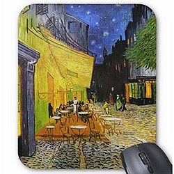 フィンセント・ファン・ゴッホ『 夜のカフェテラス 』のマウスパッド：フォトパッド（世界の名画シリーズ） 1枚目の画像