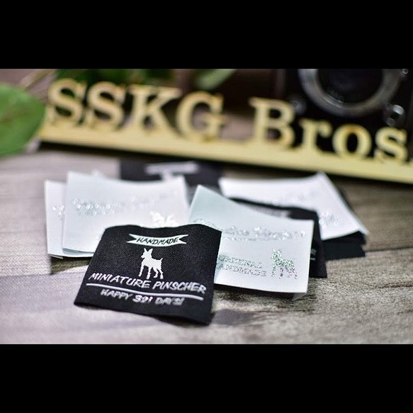 SSKG Bros.オリジナル ミニピン 織りネーム 1枚目の画像