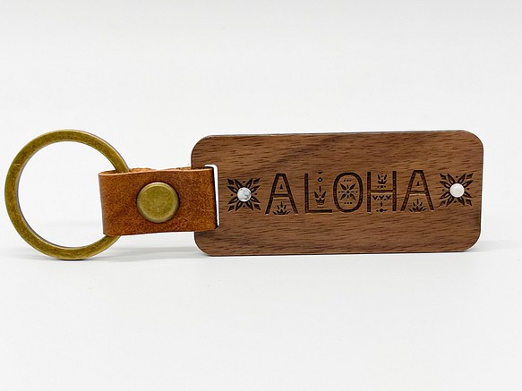 Wood key holder name 天然木 ウッドキーホルダー 名入れキーホルダー