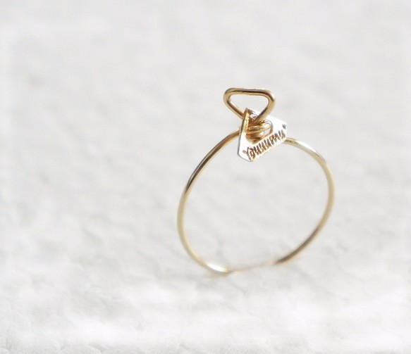 【K10 】 diamond shape ring ・by YouuumuJewelry* 第1張的照片