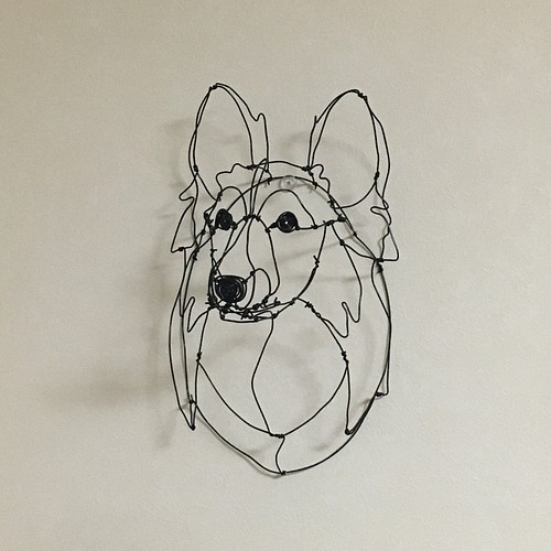 犬 3Dワイヤーアート (オーダー可) 立体・オブジェ ARTseeds 通販 