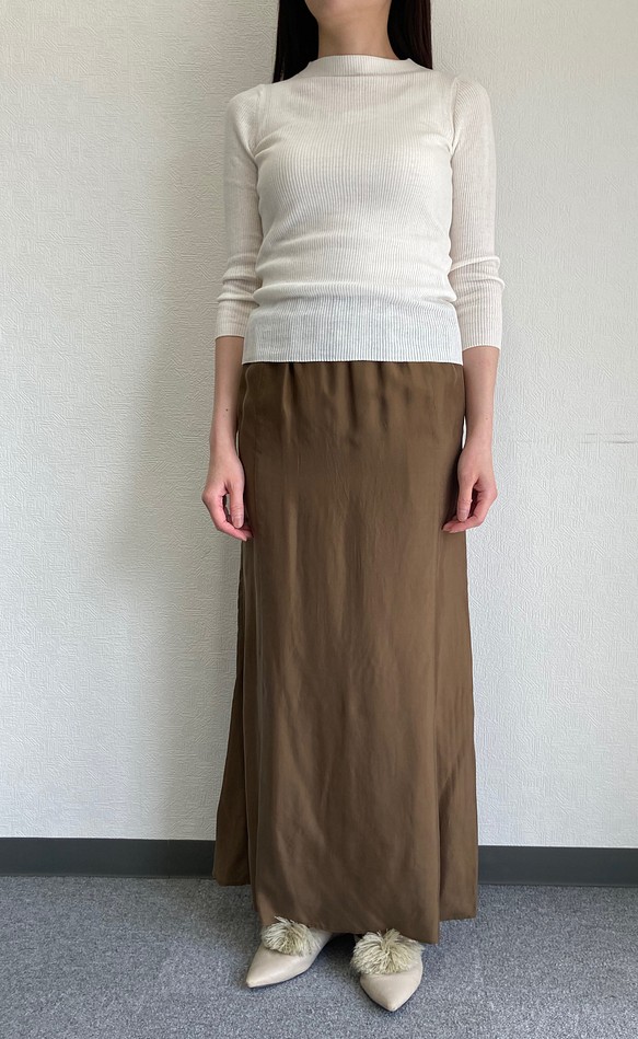 キュプラレーヨンマーメイドスカート 1枚目の画像