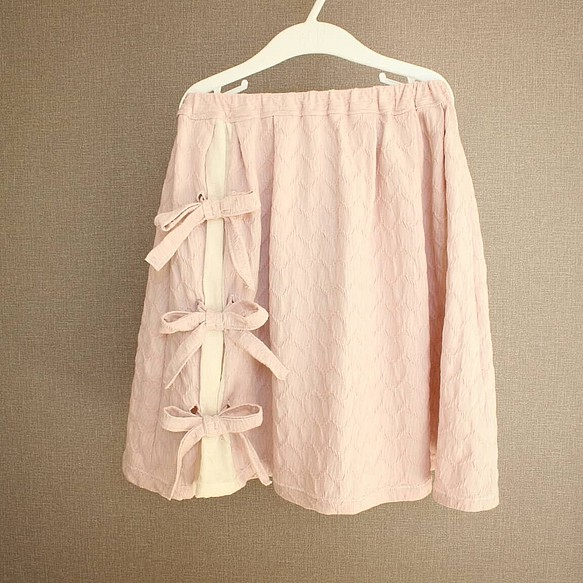 【sold out】リボンがかわいい ふんわりスカート 1枚目の画像